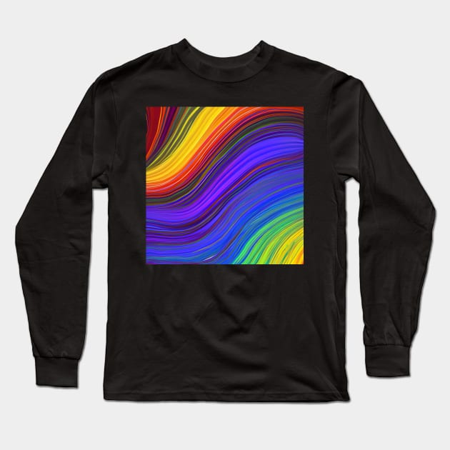 Lines 56 Long Sleeve T-Shirt by ABSTRACT-IVISM